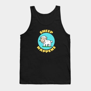 Sheep Happens | Sheep Pun Tank Top